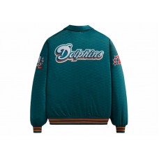 Kith x NFL Dolphins Satin Bomber Jacket Center