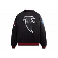 Kith x NFL Falcons Satin Bomber Jacket Black