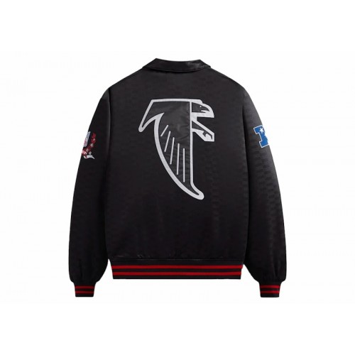 Kith x NFL Falcons Satin Bomber Jacket Black