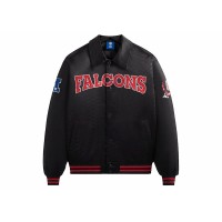 Kith x NFL Falcons Satin Bomber Jacket Black