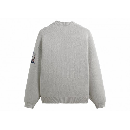 Оригинальный шмот Kith x NFL Giants Chunky Cotton Sweater Light Heather Grey