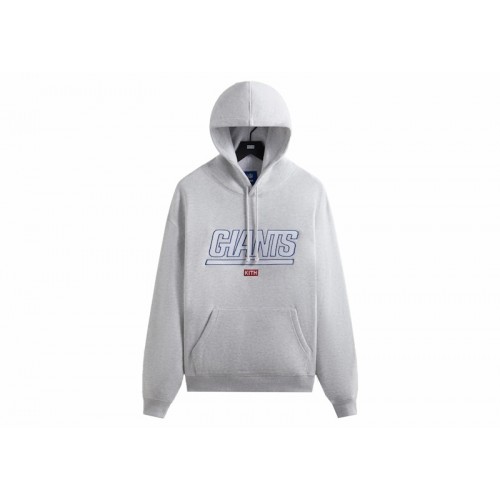 Kith x NFL Giants Laurel Hoodie Light Heather Grey