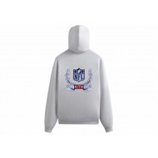 Kith x NFL Giants Laurel Hoodie Light Heather Grey