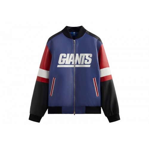 Kith x NFL Giants Leather Jacket Current