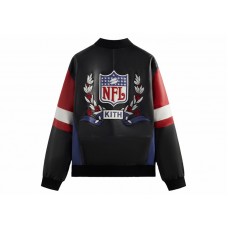 Kith x NFL Giants Leather Jacket Current