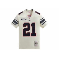 Kith x NFL Giants Mitchell & Ness Tiki Barber Jersey Sandrift