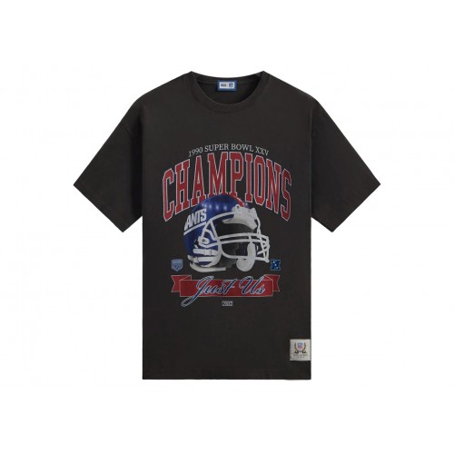 Оригинальный шмот Kith x NFL Giants Superbowl Vintage Tee Black