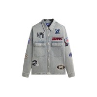 Kith x NFL New York Giants Denim Henson Shirt Cameron Wash