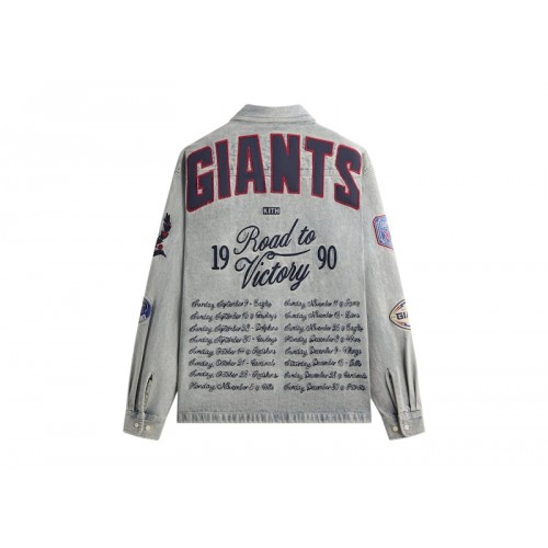 Kith x NFL New York Giants Denim Henson Shirt Cameron Wash Kith x NFL New York Giants Denim Henson Shirt Cameron Wash