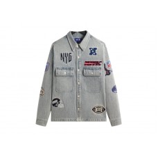 Kith x NFL New York Giants Denim Henson Shirt Cameron Wash