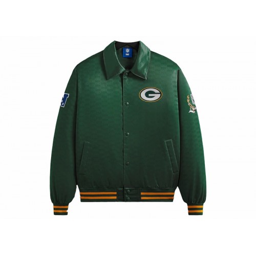 Kith x NFL Packers Satin Bomber Jacket Board