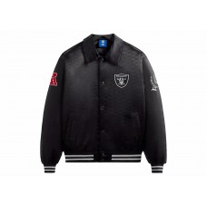 Kith x NFL Raiders Satin Bomber Jacket Black