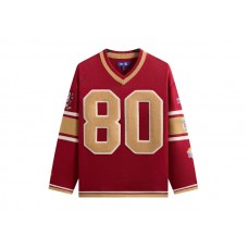 Kith x NFL San Francisco 49ers V-neck Beau Knit Sweater Present