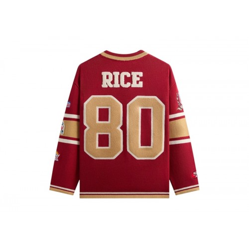 Kith x NFL San Francisco 49ers V-neck Beau Knit Sweater Present
