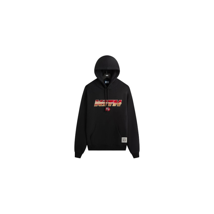 Kith x NFL San Francisco 49ers Vintage Nelson Hoodie Black Kith x NFL San Francisco 49ers Vintage Nelson Hoodie Black