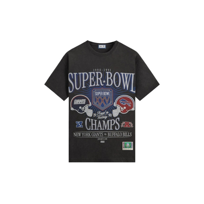 Kith x NFL Super Bowl Vintage Bishop Tee Black Kith x NFL Super Bowl Vintage Bishop Tee Black