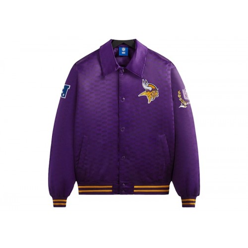 Kith x NFL Vikings Satin Bomber Jacket Cover