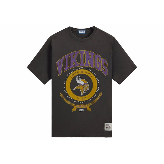 Kith x NFL Vikings Vintage Tee Black