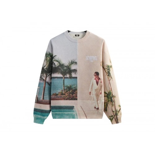 Kith x Scarface Tony Miami Vintage Nelson Crewneck Multicolor