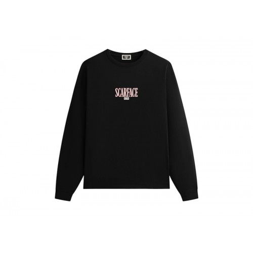 Kith x Scarface Tony Montana Long Sleeve Tee Black