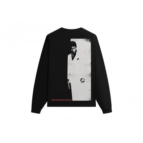 Kith x Scarface Tony Montana Long Sleeve Tee Black