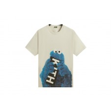 Kith x Sesame Street Cookie Monster Tee Chalk
