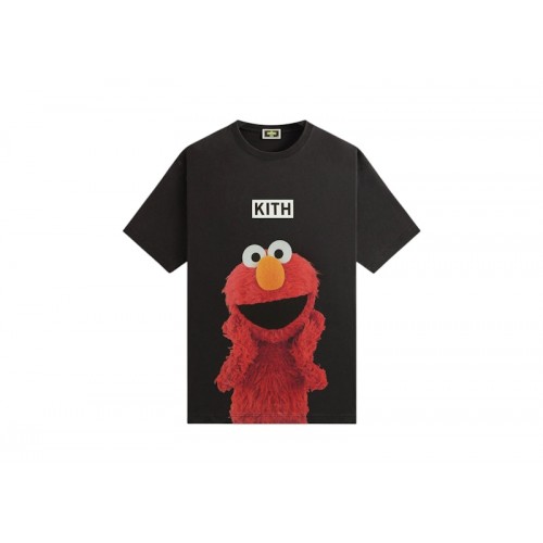 Kith x Sesame Street Elmo Tee Black