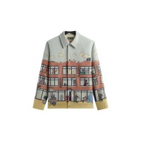 Kith x Sesame Street Lafayette St Tapestry Jacket Powder