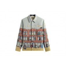 Kith x Sesame Street Lafayette St Tapestry Jacket Powder