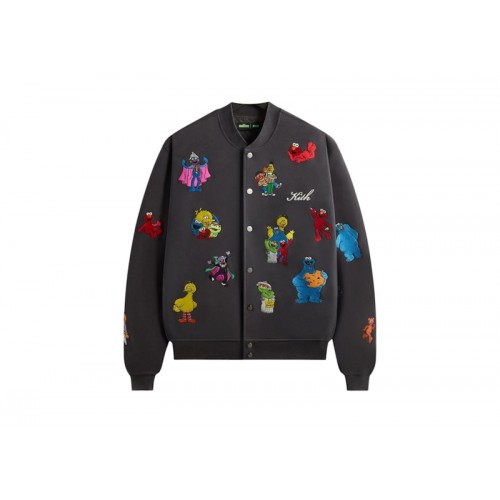 Kith x Sesame Street Marvin Bomber Jacket Hematite