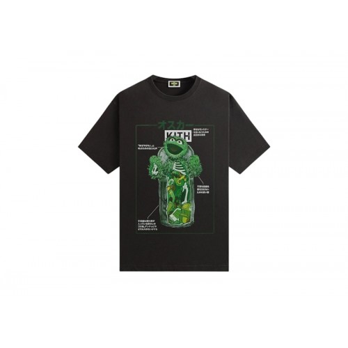 Kith x Sesame Street Oscar The Grouch Vintage Tee Black