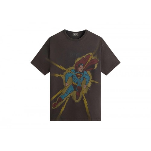 Kith x Superman Lightning Bolt Tee Black