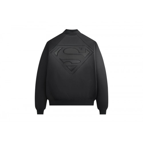 Kith x Superman Satin Bomber Jacket Black Kith x Superman Satin Bomber Jacket Black