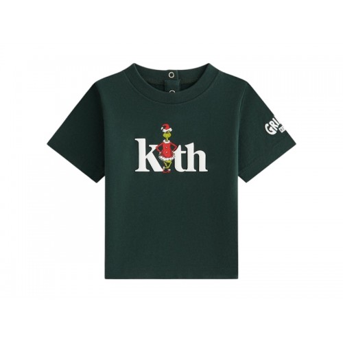 Оригинальный шмот Kith x The Grinch Baby Serif Tee Stadium