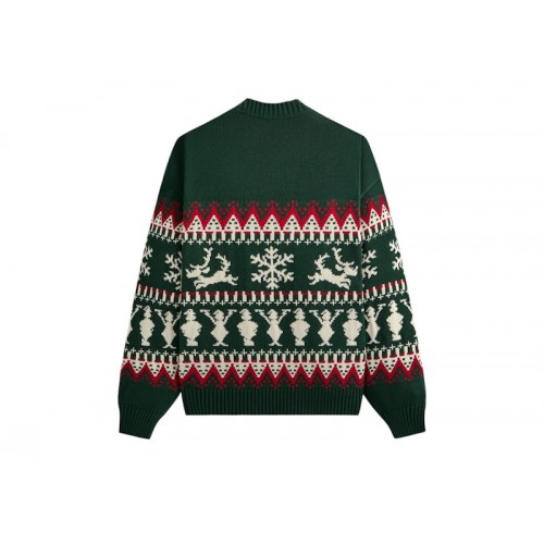 Оригинальный шмот Kith x The Grinch Fair Isle Lewis Crewneck Sweater Stadium