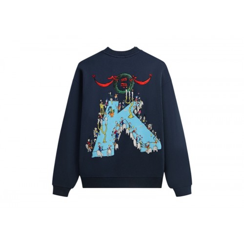 Оригинальный шмот Kith x The Grinch Feast Nelson Crewneck Nocturnal