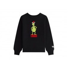 Kith x The Grinch Kids Classic Standing Logo Crewneck Black