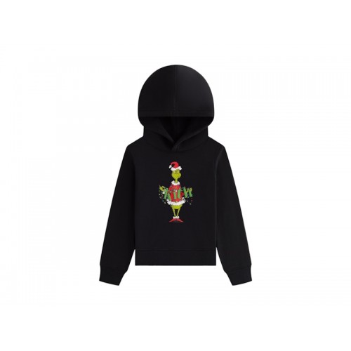 Оригинальный шмот Kith x The Grinch Kids Ornament Williams Hoodie Black