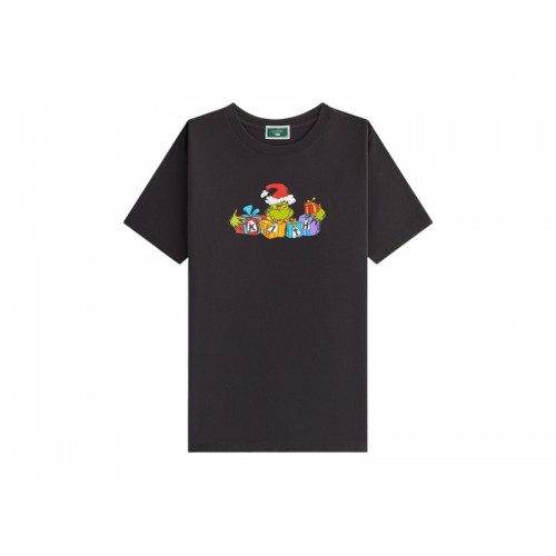 Оригинальный шмот Kith x The Grinch Kids Presents Tee Black