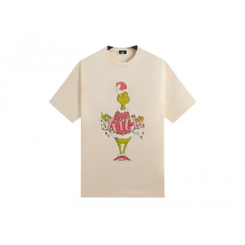 Оригинальный шмот Kith x The Grinch Ornament Vintage Tee Sandrift