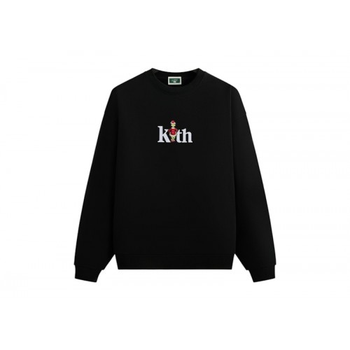 Оригинальный шмот Kith x The Grinch Serif Nelson Crewneck Black Beauty