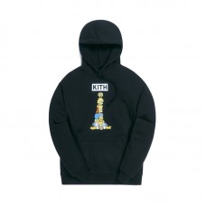 Kith x The Simpsons Family Stack Hoodie Black