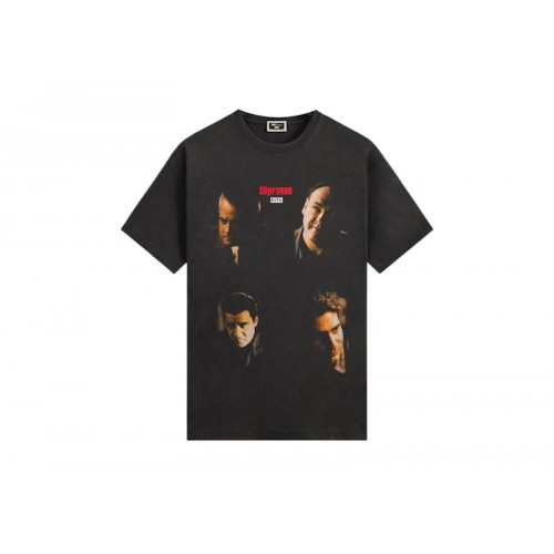 Kith x The Sopranos Characters Vignette Vintage Tee Black
