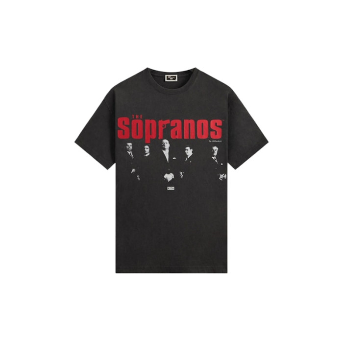 Kith x The Sopranos Est. 1990 Poster Vintage Tee Black Kith x The Sopranos Est. 1990 Poster Vintage Tee Black