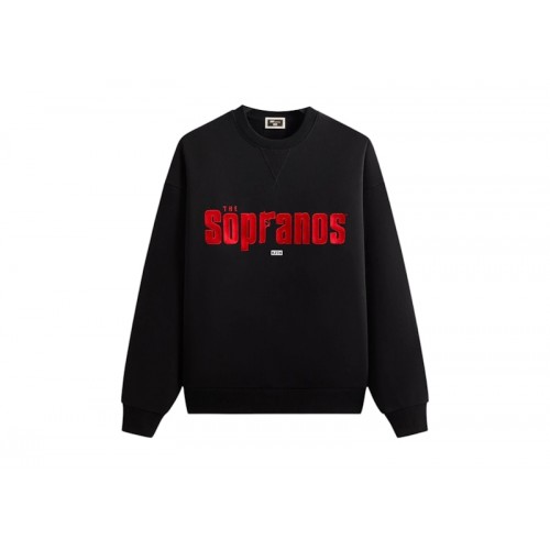 Kith x The Sopranos Main Logo Nelson Crewneck Black