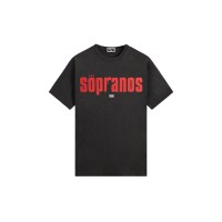 Kith x The Sopranos Main Logo Vintage Tee Black