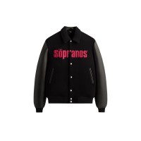 Kith x The Sopranos Varsity Jacket Black