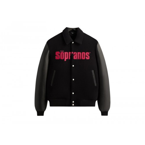 Kith x The Sopranos Varsity Jacket Black