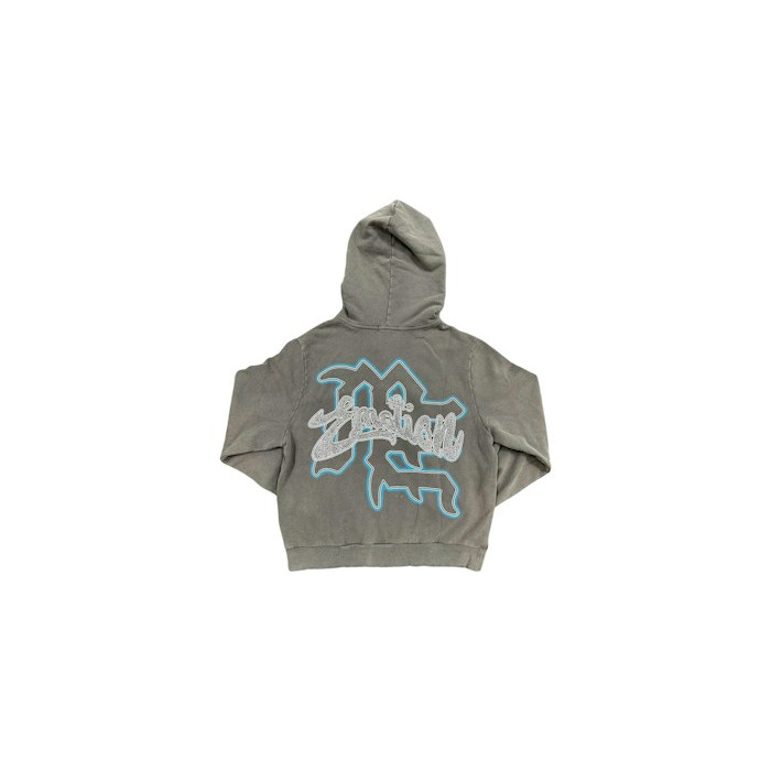 Худи Mixed Emotion Rhinestone Hoodie Grey Худи Mixed Emotion Rhinestone Hoodie Grey