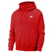 Nike Sportswear Club Fleece Full-Zip Hoodie University Red/University Red/White